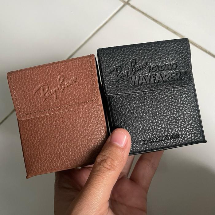 Case dompet tempat kacamata rayban ray ban sunglasses folding original new