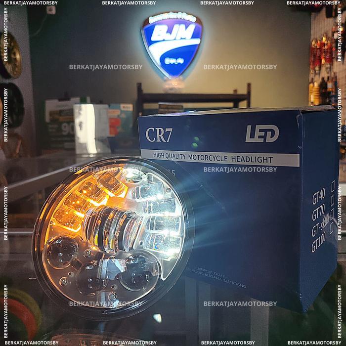 DAYMAKER 5,75 INCH 16 LED 75 WATT LAMPU KOTA + SEN / SEIN KUNING