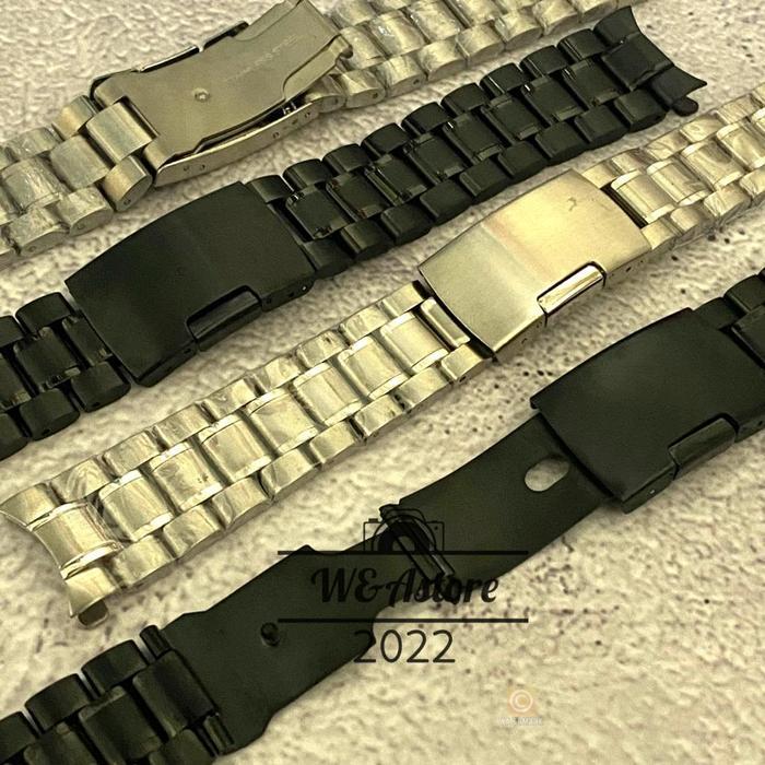 Trend Strap Tali Jam Tangan Rantai Full Stainless Lurus Curve 18 20 22 24 Mm