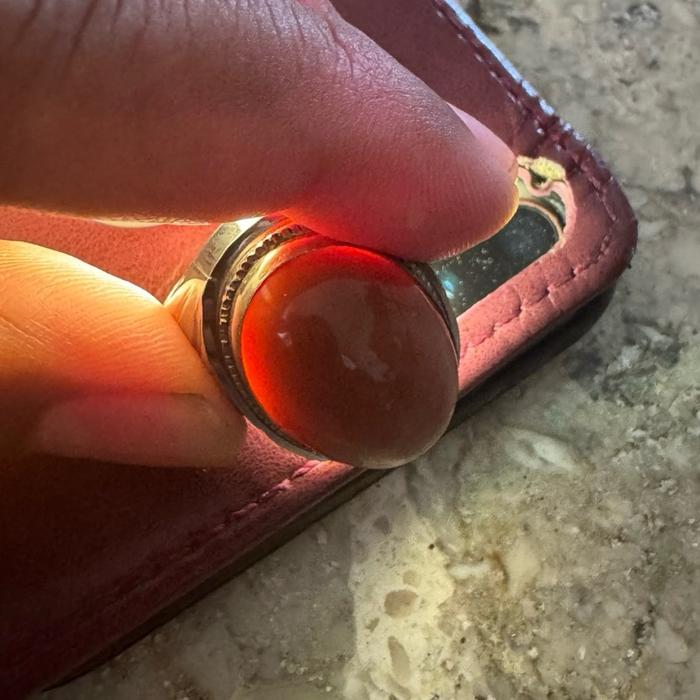 Natural Cincin Batu Akik Sawo Kecik