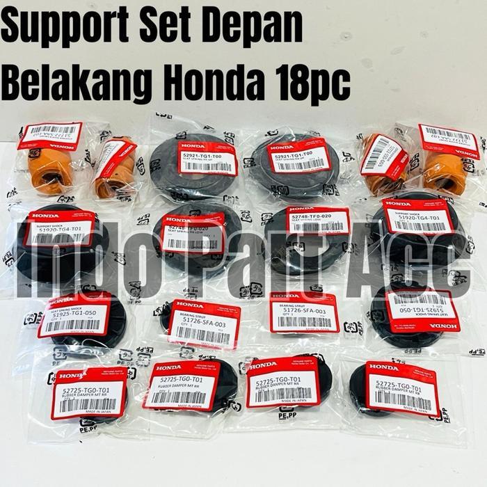 Karet?Support?Shock?Full?Set?Depan?Belakang?Honda?Jazz?GE8?GE?8?A?S?RS?Th?2008?2009?2010?2011?2012?2