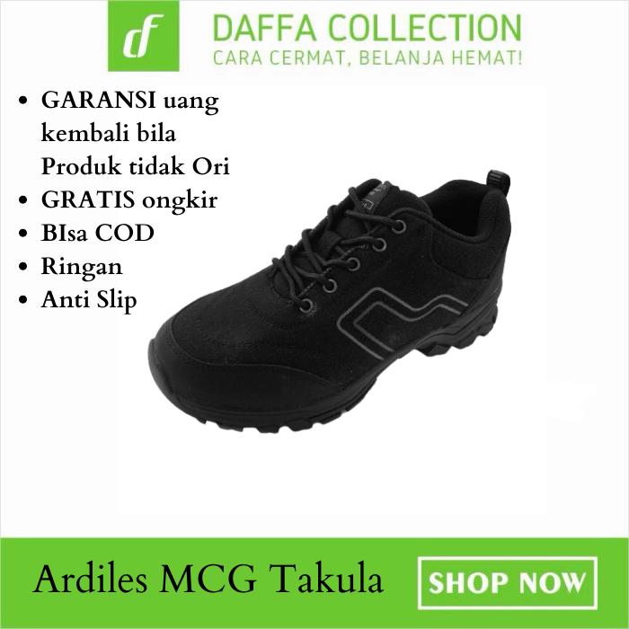Sepatu Ardiles Cowok MCG Tacula Sneakers Pria Model Casual Outdoors Snekers Kasual Shoes Hitam Kerja