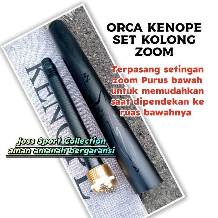 Tegek kolong zoom orca kenope 360 450 540 tegek kolong zoom purus bahan carbon kaku ringan kuat