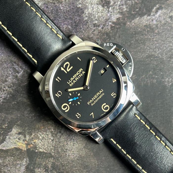 Panerai Luminor PAM1359 PAM01359 44 mm Automatic Arabic Sandwich Dial Leather Rubber Strap