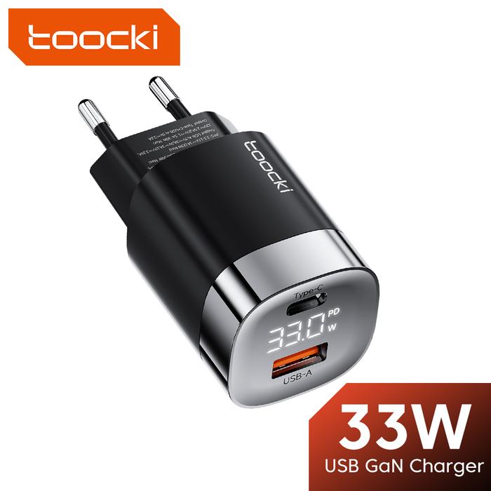 Toocki 33W GaN Charger USB C for iPhone Macbook Tablet QC4.0 3.0 PD