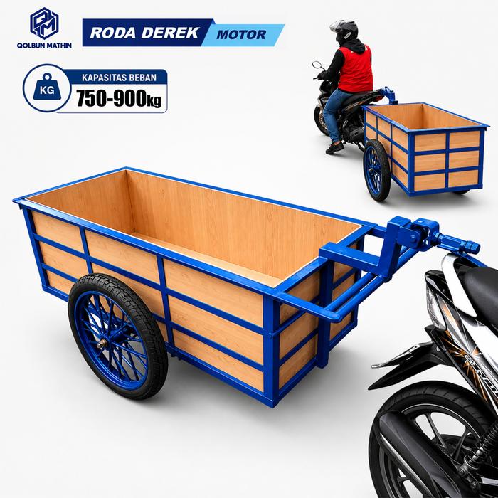 Gerobak Derek Tow Cart Crane Barrow Container Gerobak Kontainer Derek Motor dinding Multiplek