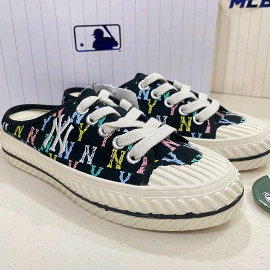 Sepatu MLB Playball Mule Monogram Rainbow