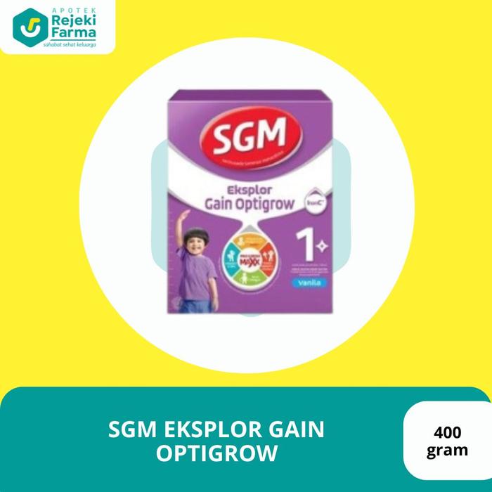 SGM Eksplor Gain Optigrow 1+ Vanila 400 Gram Susu Pertumbuhan Anak