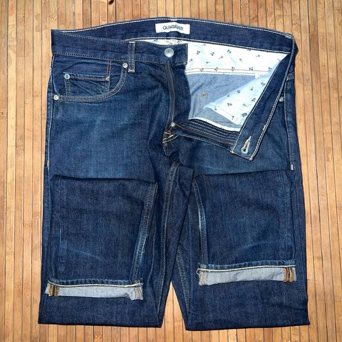QUIKSILVER SKATEBOARDING STRAIGHT FIT INDIGO BLUE DENIM JEANS vans carhartt dickies 874