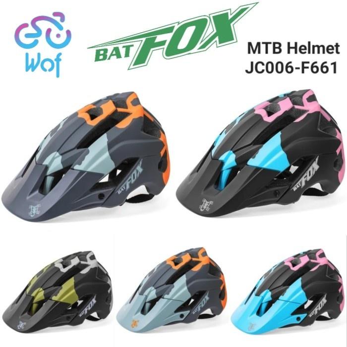 BATFOX JC006-F661 Helm Sepeda Gunung XC AM Enduro MTB Road Bike Bicycle Downhill Helmet