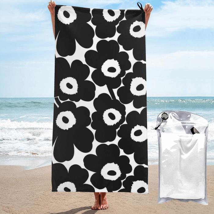 Nordic Flower Polyester Cotton Bath Towel Towel Bathroom Towel Bath