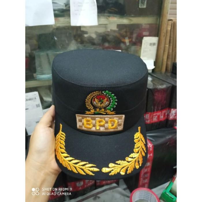 STOK NEW ;: TOPI KOMANDO BPD HITAM, FREE NAMA