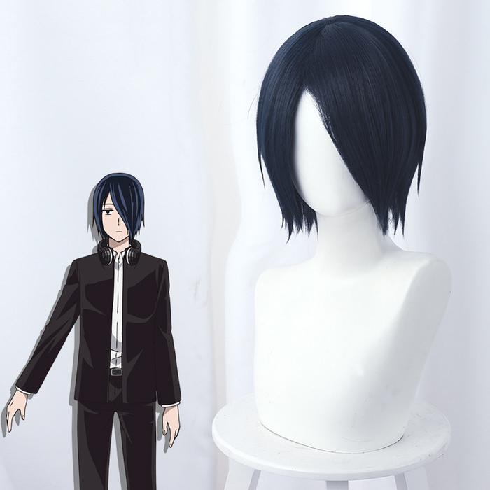 Kaguya-sama: Love is War Yu Ishigami Cosplay Wig Navy Blue Warping