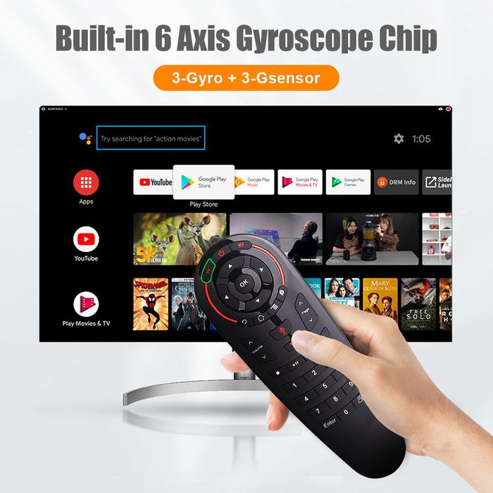 G30 Air Mouse 2.4G Nirkabel Suara Pintar Remote Control 34 Tombol