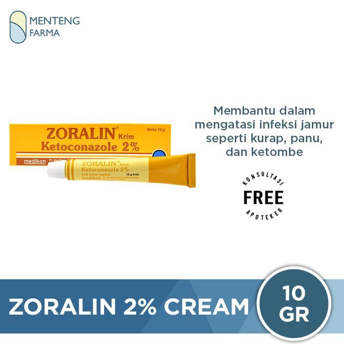 Zoralin 2% Cream 10 g - Salep Gatal Anti Jamur Eksim