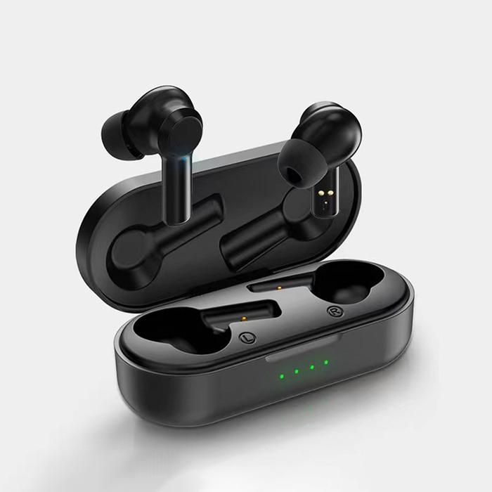 1Set Earphone Bluetooth Nirkabel dengan Earphone Stereo Sentuh