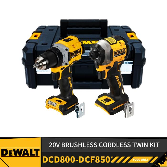 DEWALT Brushless Cordless Drill Impact Driver Twin Kit DCD800 DCF850