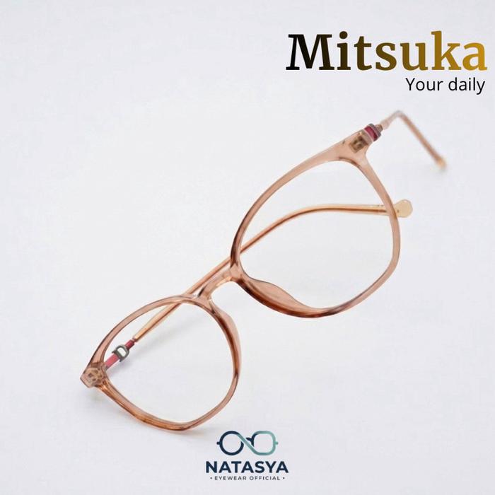 Frame Kacamata Mitsuka AB8175 Lensa Photocromic Blueray Bluecromic Kacamata Minus/Plus/Cyl Eyewear G