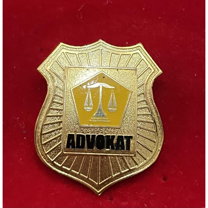 Pin Advokat Paku (Perisai) - Lencana Advokat Peradi - Lencana Peradi Paku Perisai