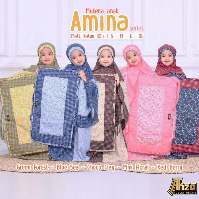 Mukena Amina - Mukena kids - Mukena anak Ahza heppin