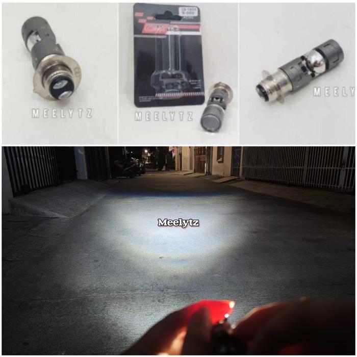 Lampu Utama LED H6 CR7 Modelan Cahaya Biled Flat Cut Jamin Terang