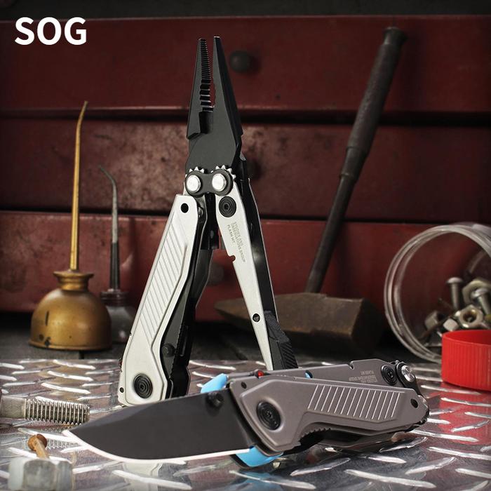 SOG FLASH MT Multifunctional Folding Knife Pliers 10-in-1 Portable