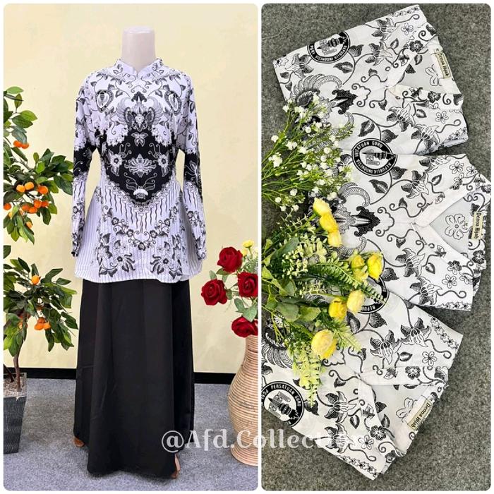 Gamis Seragam Batik PGRI / Baju seragam batik guru Wanita