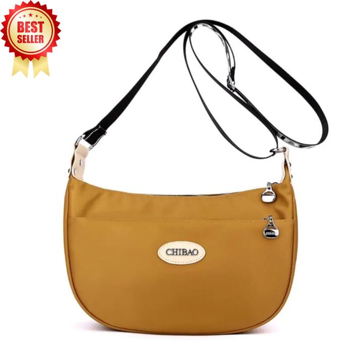 CHIBAO Selempang Wanita Tas Selempang Wanita Model Trendy Bahan Parasut Ukuran 30x20x11 cm Multi Rua