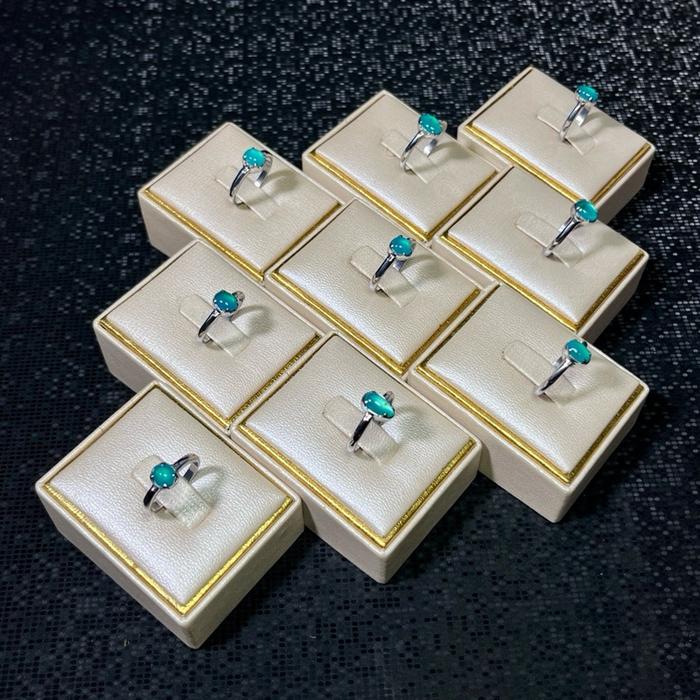 Cincin Wanita Batu Bacan Doko Majiko Ring Monel Natural