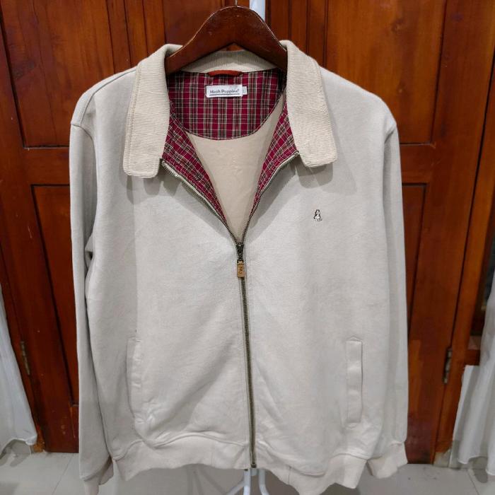 jaket harrington suede hush puppies