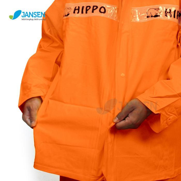 Jansen Js-989 Jas Hujan Impor Pvc Karet Jumbo - Setelan Jaket Celana Import Pria Wanita Dewasa - Bah