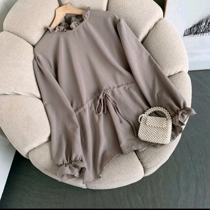 New Asoka Nude Blouse Polos / Kasual