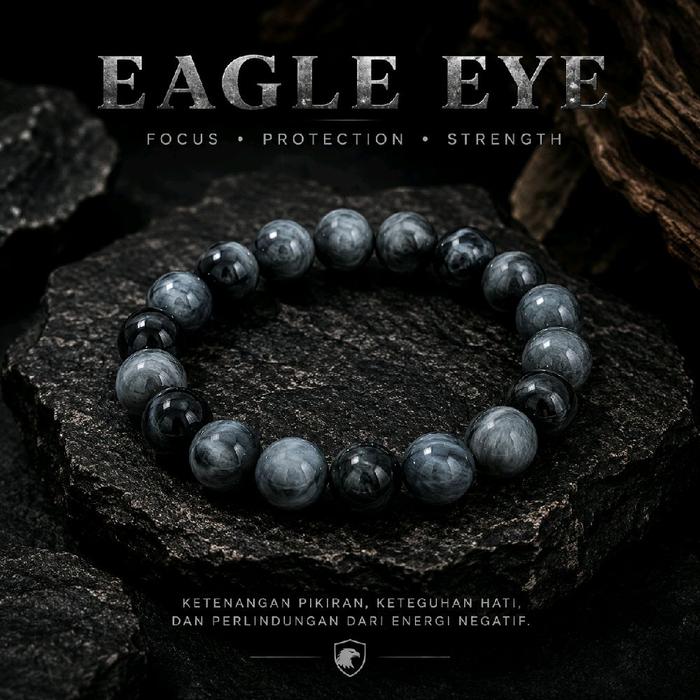 EAGLE EYE - Gelang Batu Alam Asli Eagle Eye Premium HQ
