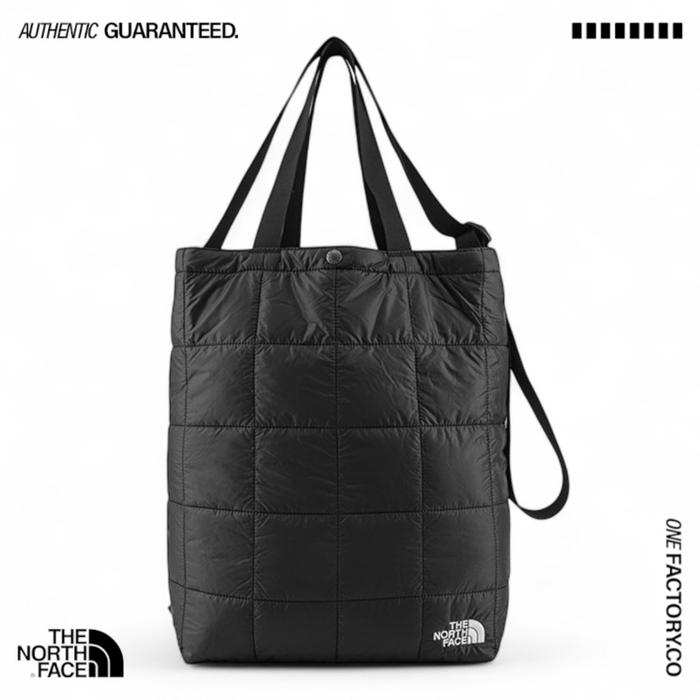 The North Face Puffy Tote Bag Black - White 21L 100%Original