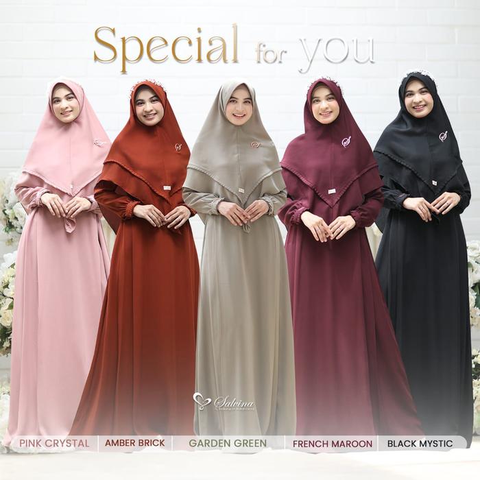 KHAIRA DRESS SET KHIMAR BY SALVINA HIJAB