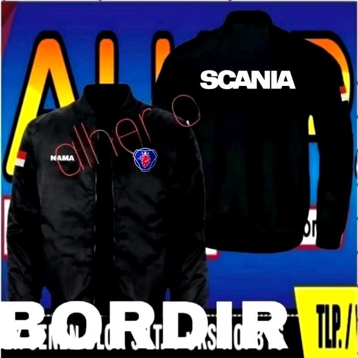 Jaket bordir Scania jaket Scania jaket kerja Scania jaket bomber Scania jaket seragam Scania jaket b