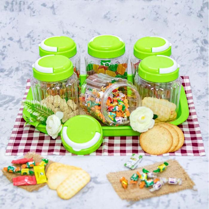 Toples Ruby 1 kg Kedap Udara Tempat Kue Permen Snack Parcel Makanan