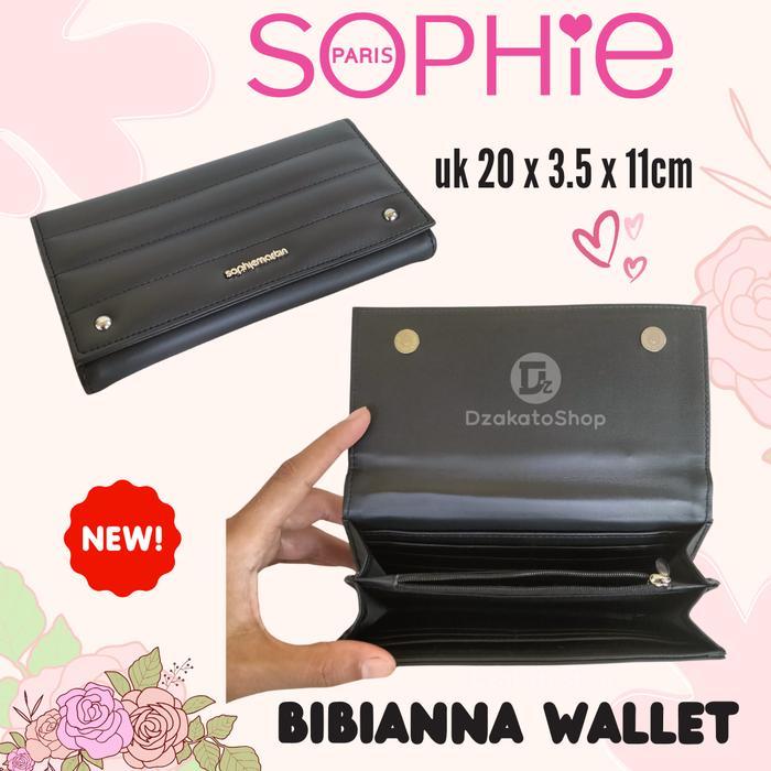 Dompet Pesta Kondangan Mewah Kartu dan Uang Warna Hitam Best Seller Sophie Martin Paris Bibianna Kat