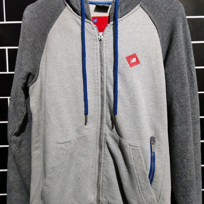 jaket hoodie thrifting NB new balance original size L