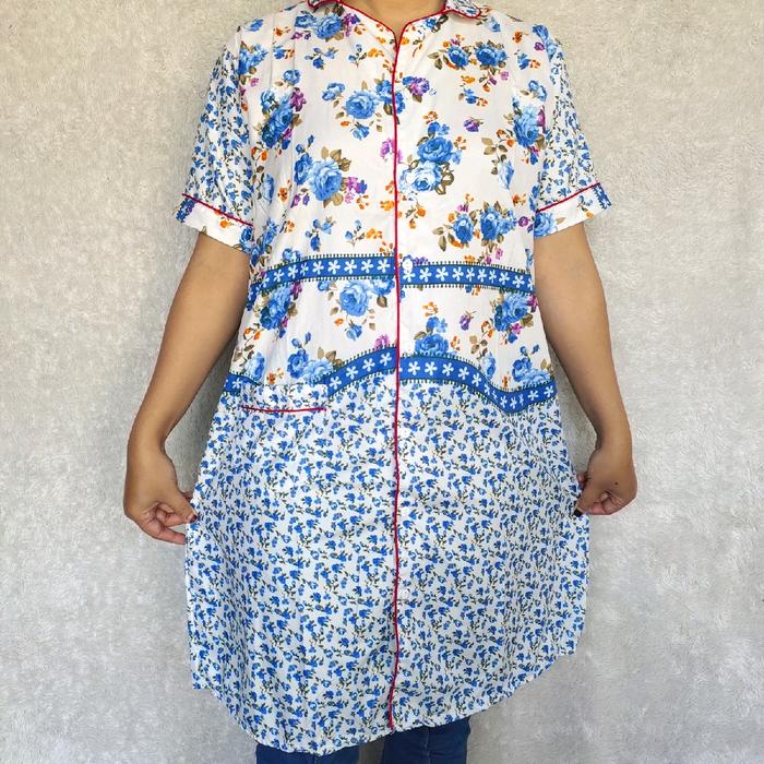 Daster Sexy Santai kancing full,motif cantik