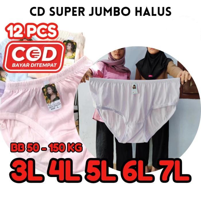 PREMIUM (ECER) Celana dalam wanita SUPER JUMBO size L XL 3L 4L 5L 6L 7L CD cewek KATUN HALUSCD HAMIL
