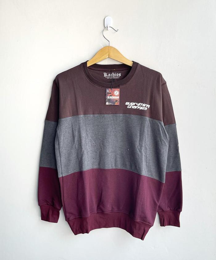 CREWNECK KACHIOS(2)SWEATER URGAN SWEATER MURAH SWEATER COUPLE BAJU COUPLE MOTIF TERBARU