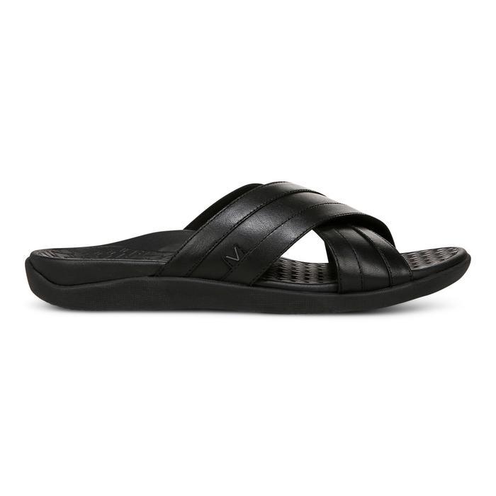 sale Vionic Mtide Slide Black Sandal Pria
