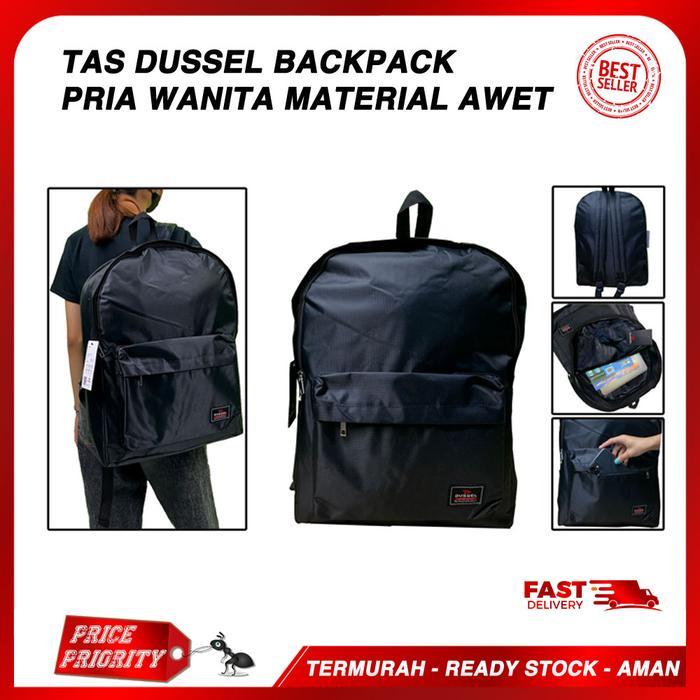 Tas Ransel Punggung Tas Laptop Kuliah Sekolah Wanita Pria Merk Dussel