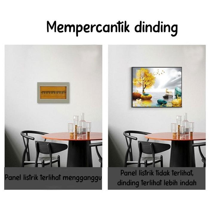 Box Meteran Listrik Dekorasi Rumah Motif/Box/Cover MCB Meteran Listrik Kotak Penutup MCB