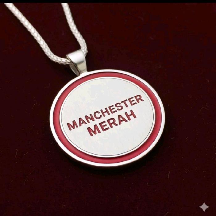 Liontin Gambar Manchester Merah Royal Red