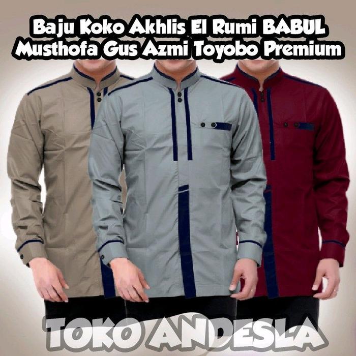 Baju Koko Akhlis Elruni Lengan Panjang Terlaris