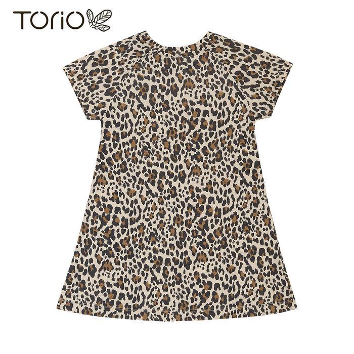BERGARANSI TORIO Basic Dress Leopard - Pakaian Anak Perempuan - Dress Anak