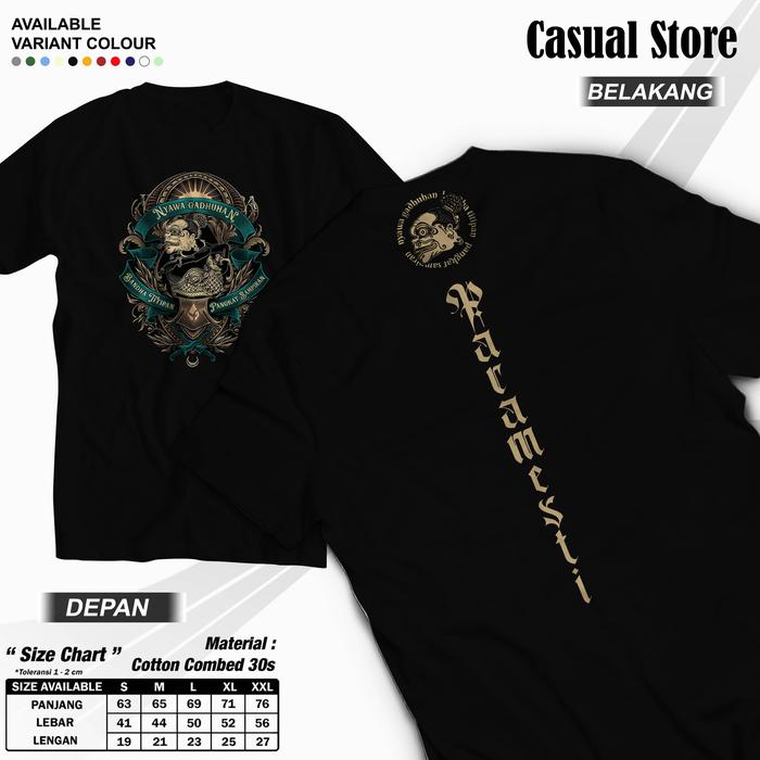 Paramesti Kaos Jawa wayang Bagong Tshirt Budaya Jawa pria pitutur filsafat kata kata pramesti Origin