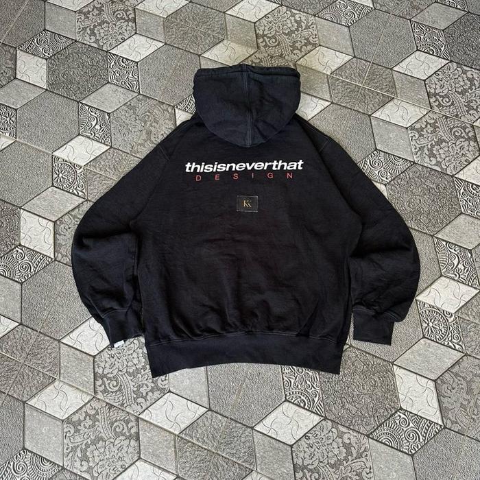Thisisneverthat DSN Logo Hooded Sweatshirt Black Hoodie